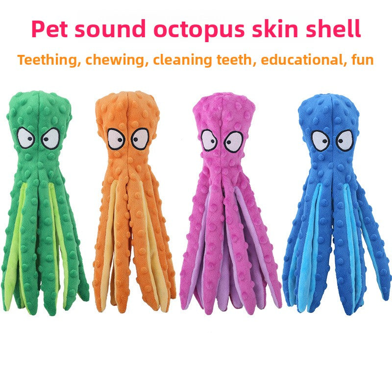 Octopus Plush Squeaker Toy for Pets